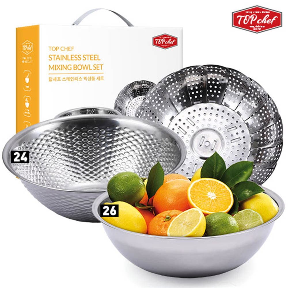 탑셰프 믹싱볼26 쌀함박24 찜판(3종)