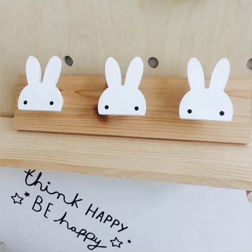 토끼 벽후크 소품걸이