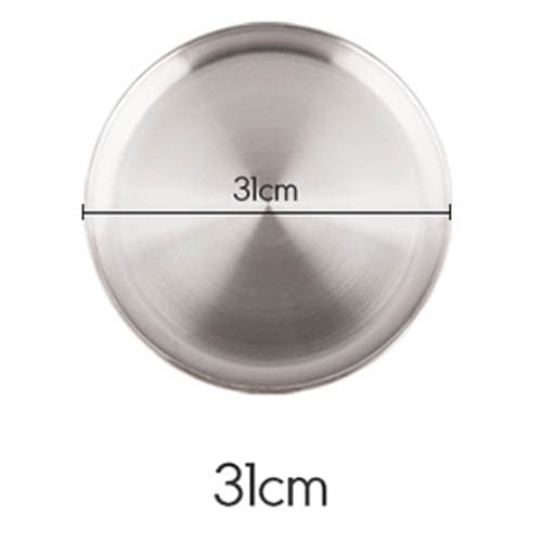 플라이토 국산 원형 스텐레스 다용도 쟁반 31cm