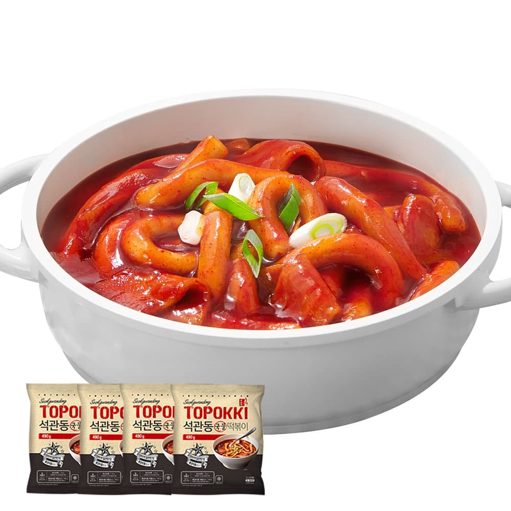 석관동 떡볶이 국물떡볶이 4팩