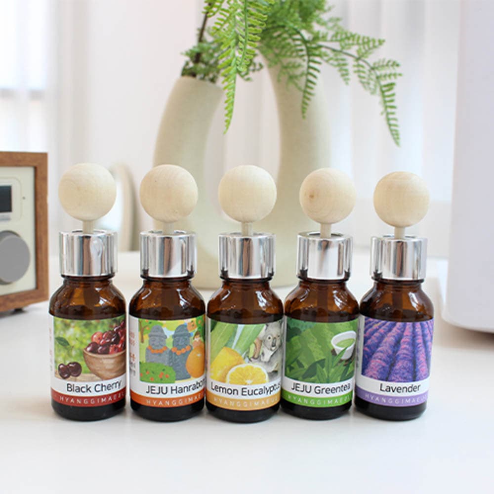 [더허브샵] 향기마을 차량용 에어컨 디퓨저 17ml 1P (향선택)