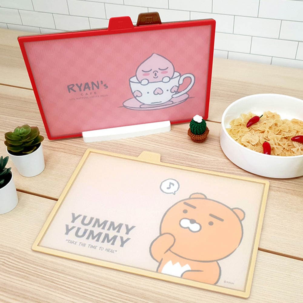 카카오프렌즈 라이언카페 슬림 인덱스도마 사각 4p세트