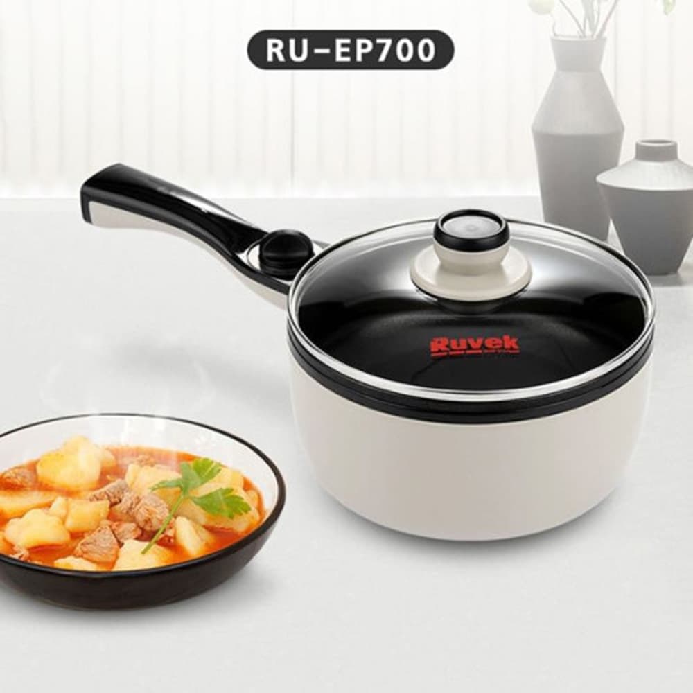 루베크 편수 전기냄비 18cm RU-EP700