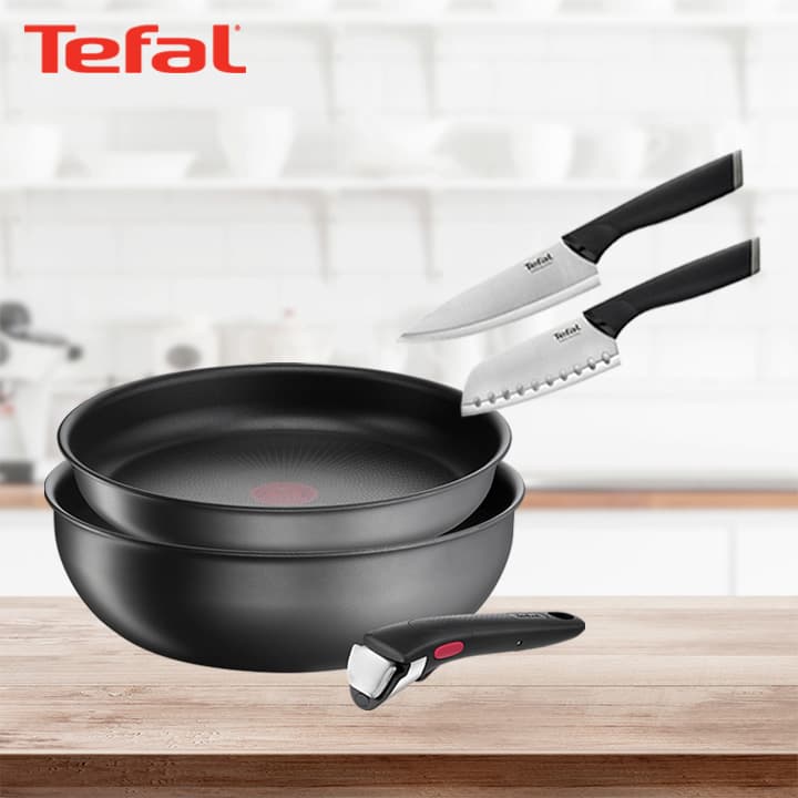 테팔 G6 인덕션 매직핸즈 그레이 블로커 3P 세트+컴포트 식도 15cm+산도쿠식도 12cm TFC-BLMH3CFCH15ST12