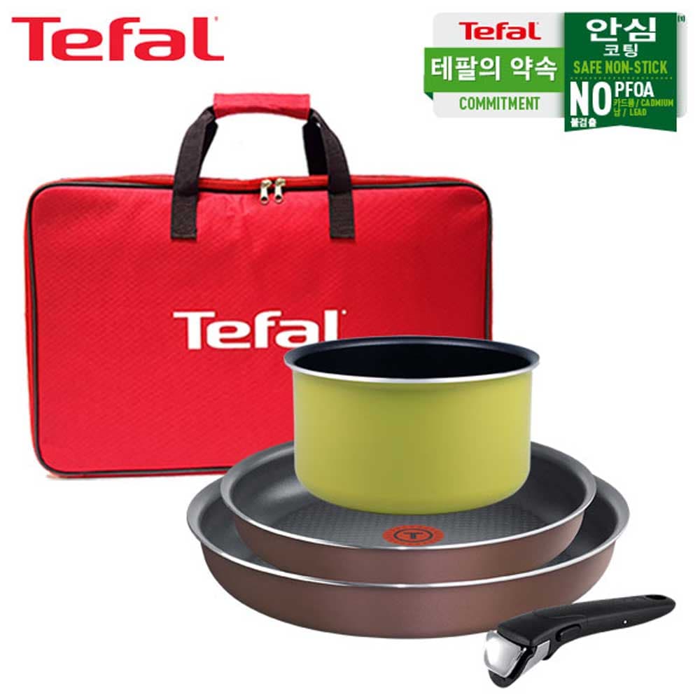 테팔 매직핸즈 로즈 와인 트라이미 3P+쿡인컬러 매직핸즈 냄비 16cm+리빙멀티백 TFC-RWMH3CMHMP6MB