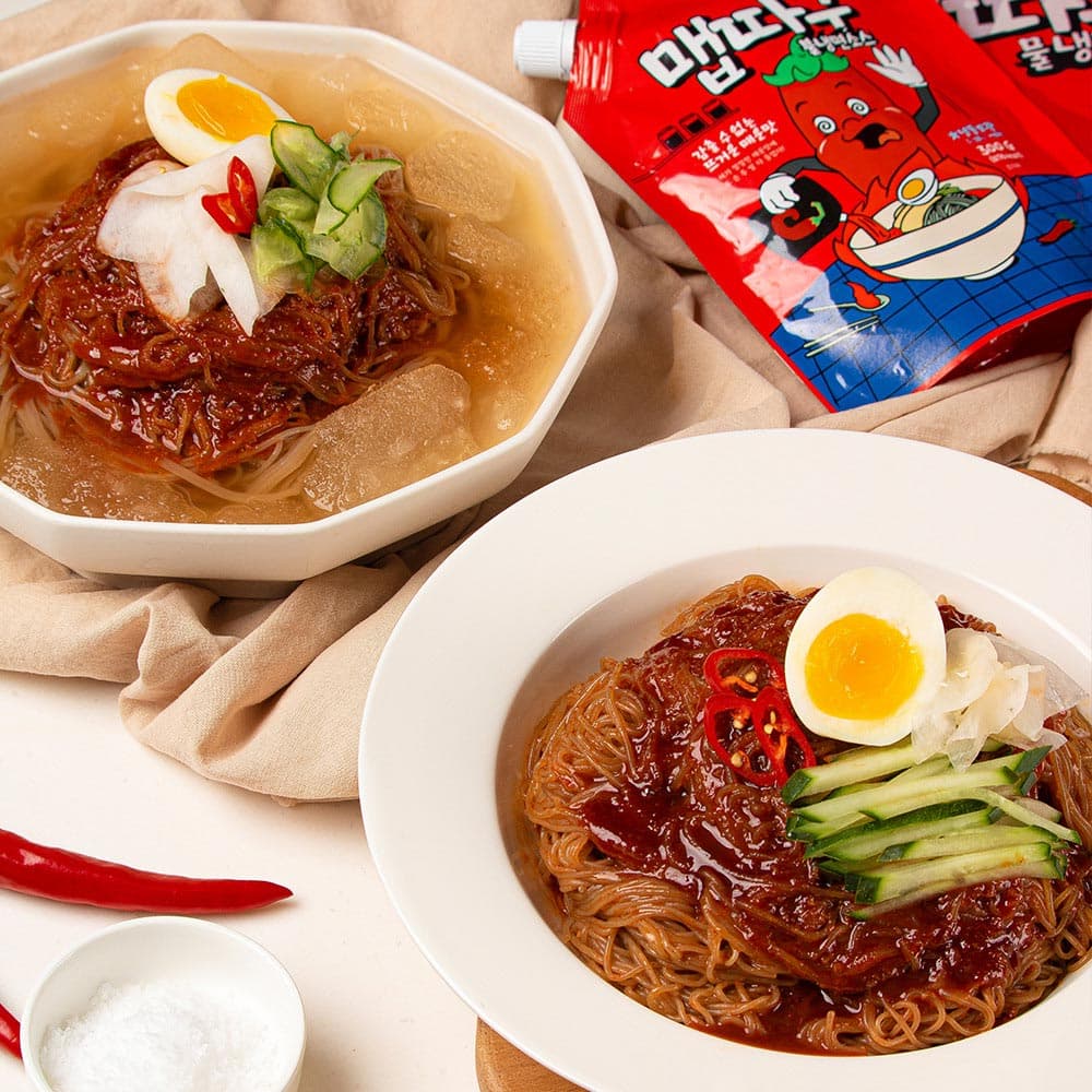 맵따구 불 냉면 매운 반반냉면