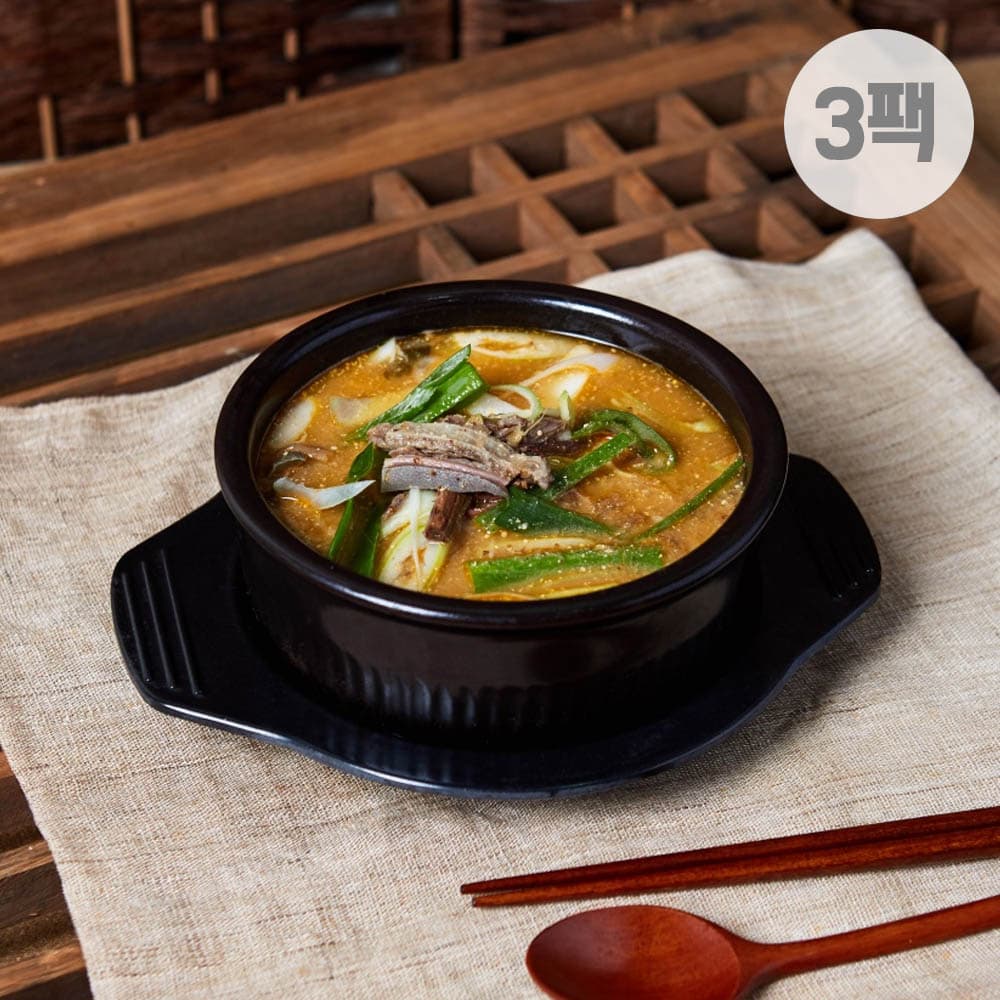 전주희약선요리 몸보신 흑염소탕 1kg x 3팩