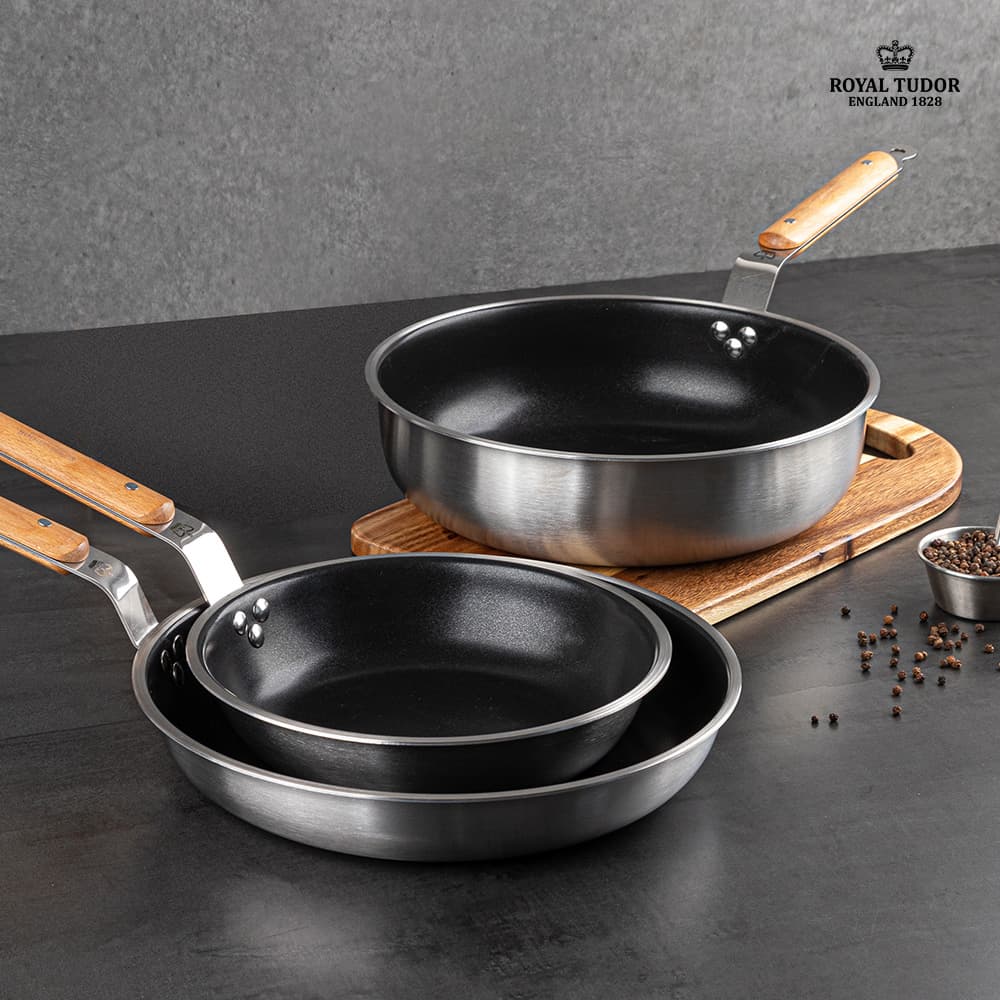 로얄튜더 리버티 통3중 하이후라이팬 28cm