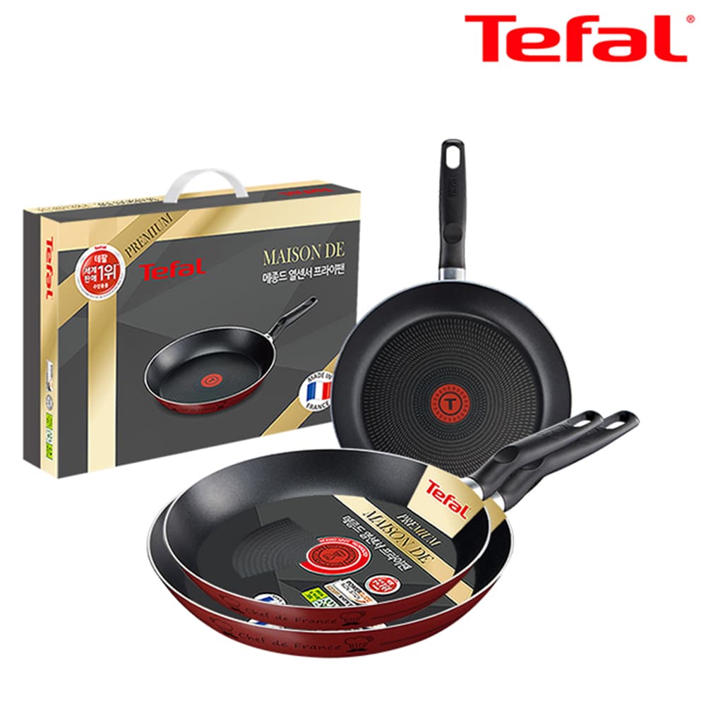 테팔 메종드 열센서 프리미엄 프라이팬 26cm+28cm+30cm CT1-MFP262830