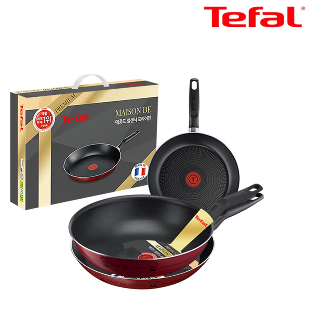 테팔 메종드 열센서 프리미엄 프라이팬 24cm+28cm+멀티팬 28cm CT1-MFP2428W28