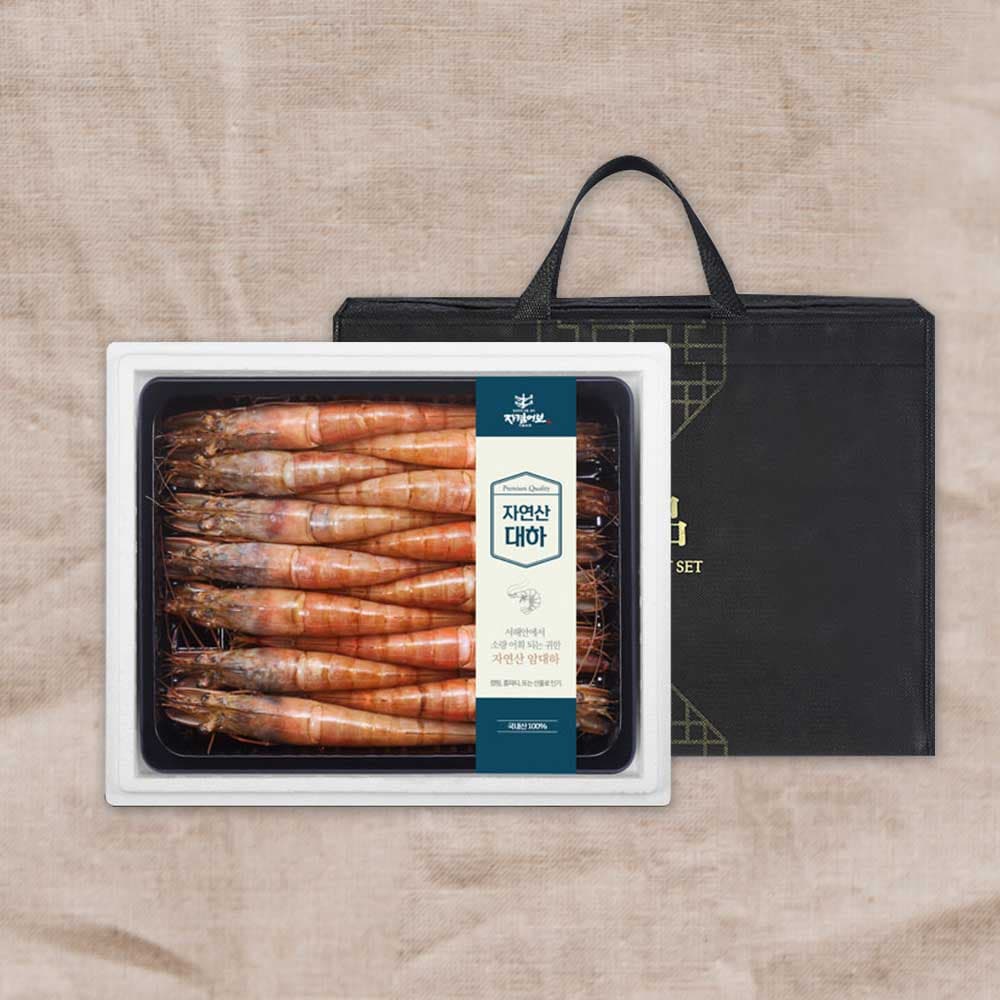 [기품맛담] 국산 자연산 대하(새우)선물세트 1kg/18~20미
