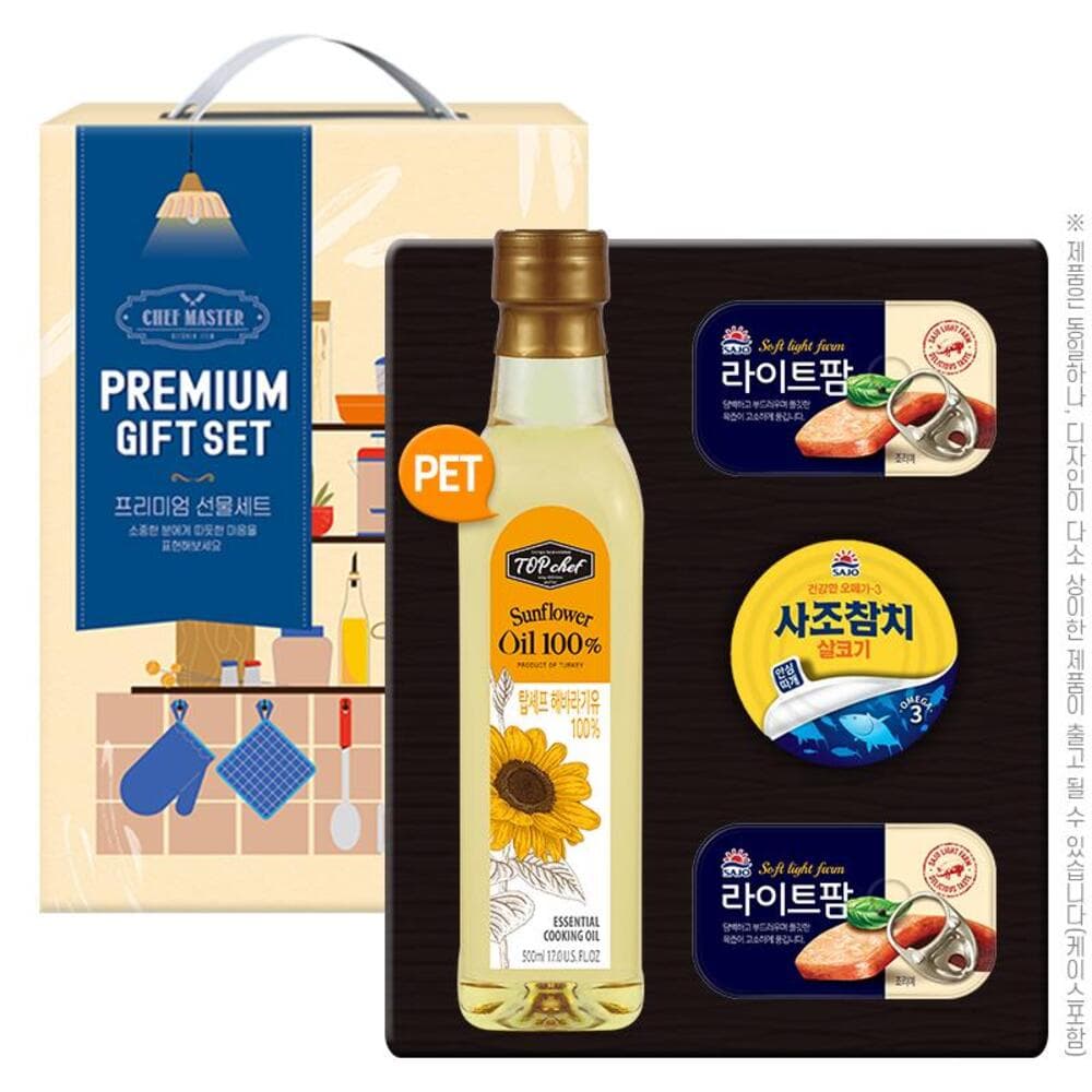 탑셰프페트해바라기유 사조참치 라이트팜2P(4종)