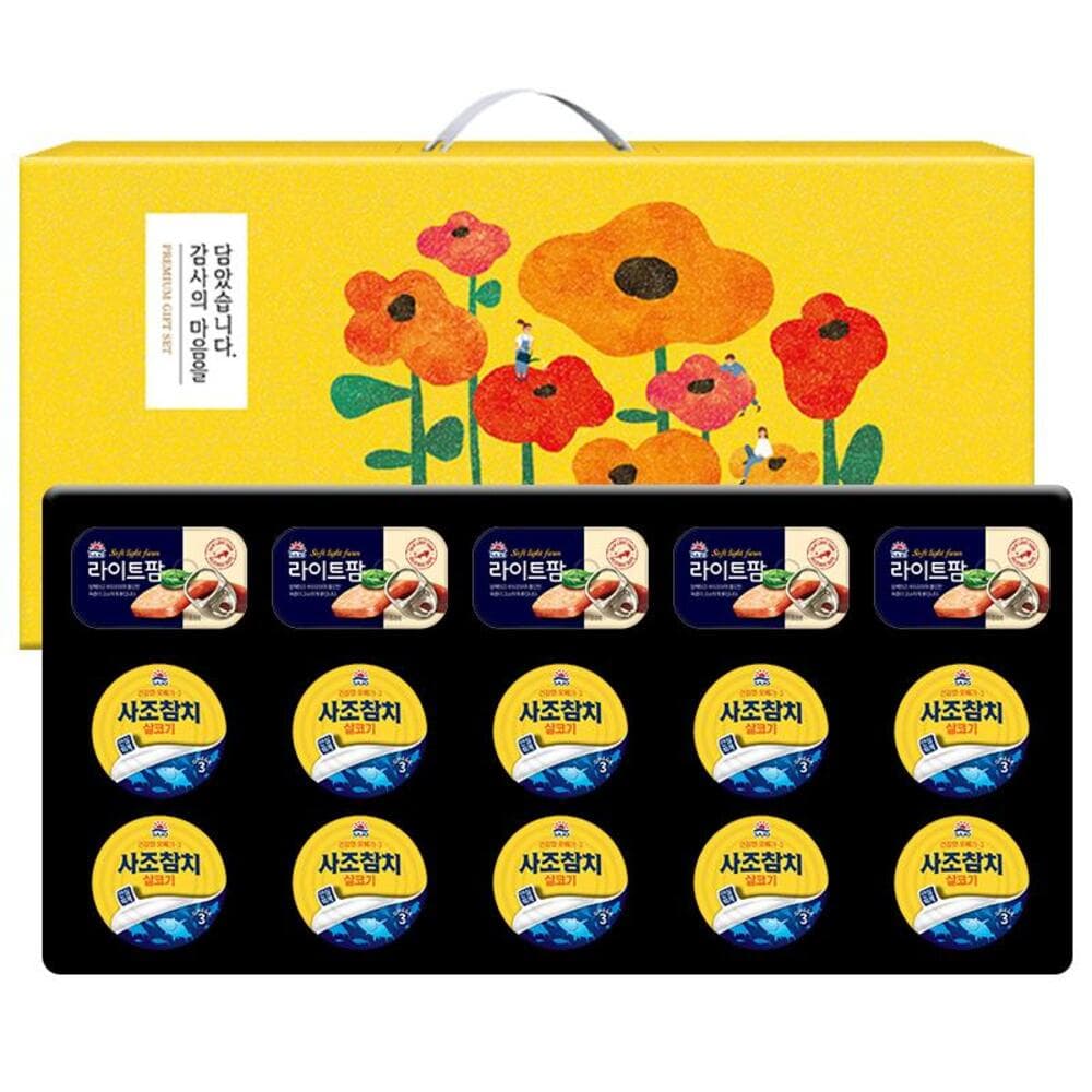 사조 혼합세트10-5호(참치10개,라이트팜5개)