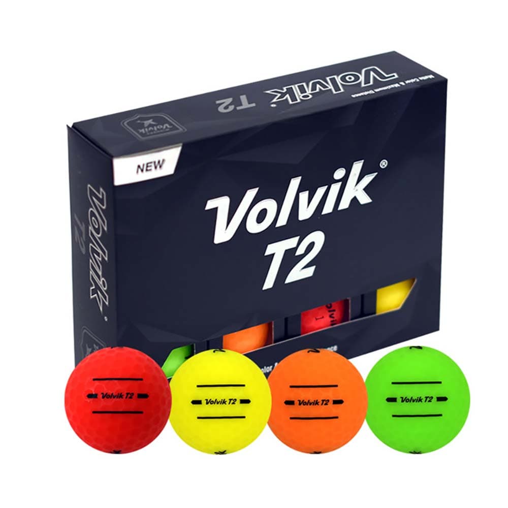 Volvik 볼빅 T2 (Rainbow Color, White Color & Super Control) 12구 레인보우 컬러