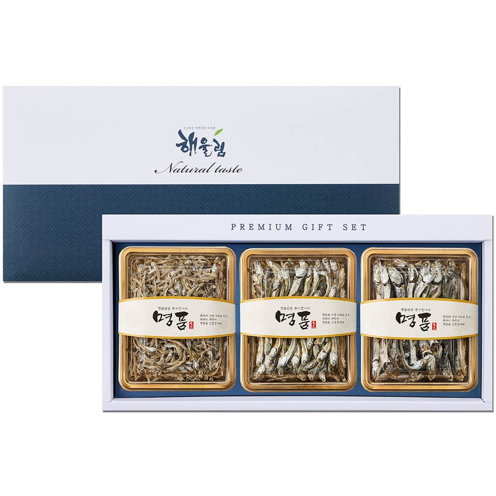 [해울림] 행복한 멸치 선물세트 4호(소멸 120g / 중멸 110g / 대멸 100g)