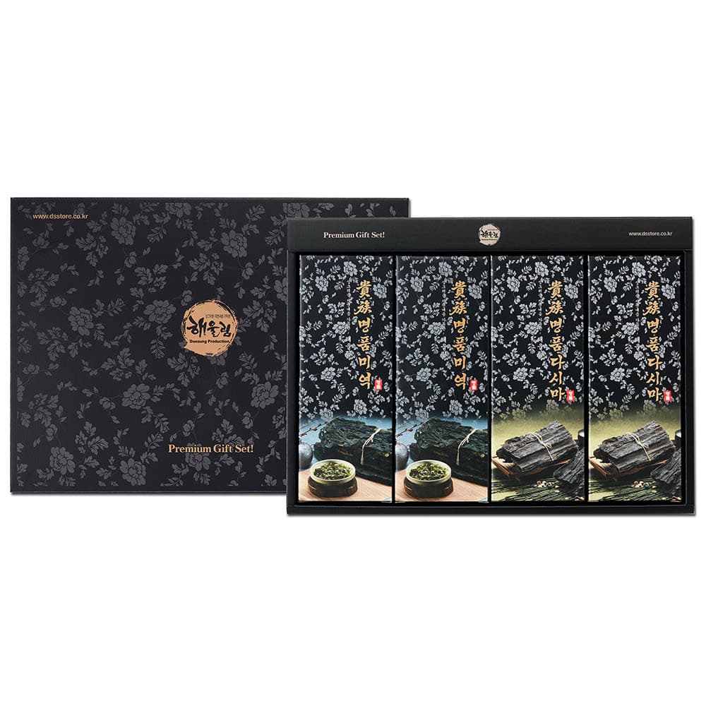 [해울림] 해조 선물세트 1호(미역 60g / 미역 60g / 다시마 100g / 다시마 100g)