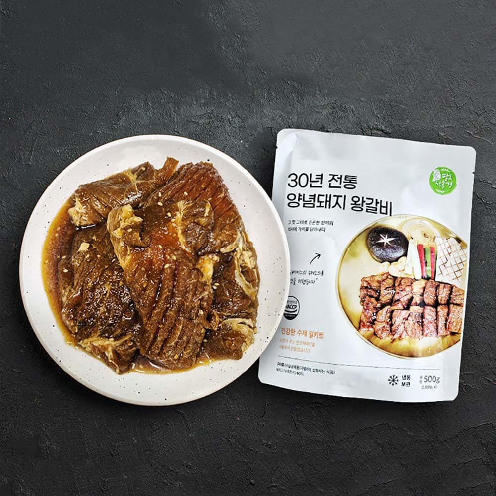 팔도식후경 30년 전통 양념돼지 왕갈비 500g _ 3팩