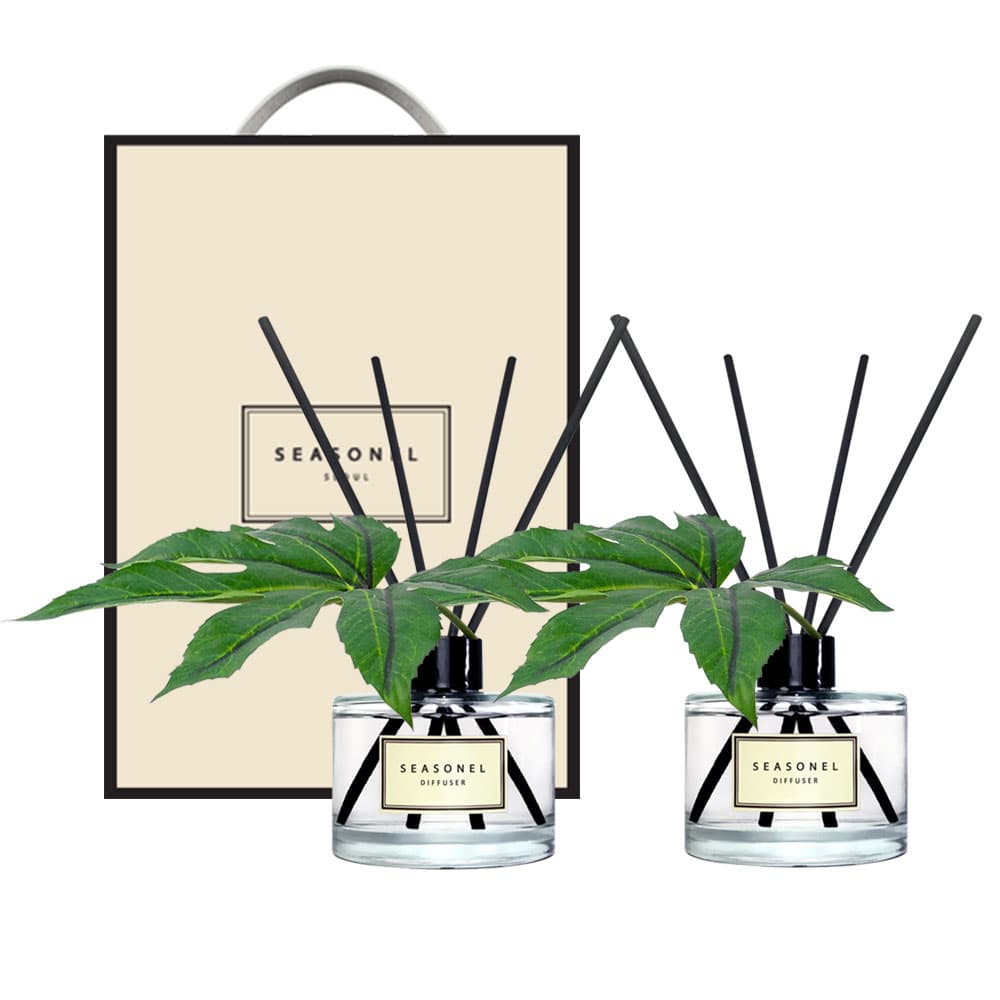 시즈넬 플라워 디퓨저 200ml 더블 선물세트 파파야