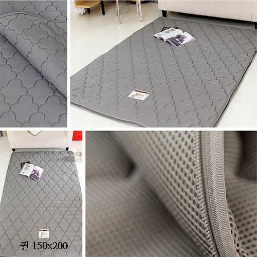 마르페이 3D매쉬 에어매트리스 그레이 4cm 퀸 150*200