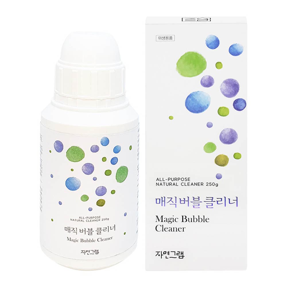 자연그램 매직버블클리너 250g 찌든때 클리너 기름때 탄냄비 스테인리스 연마제제거