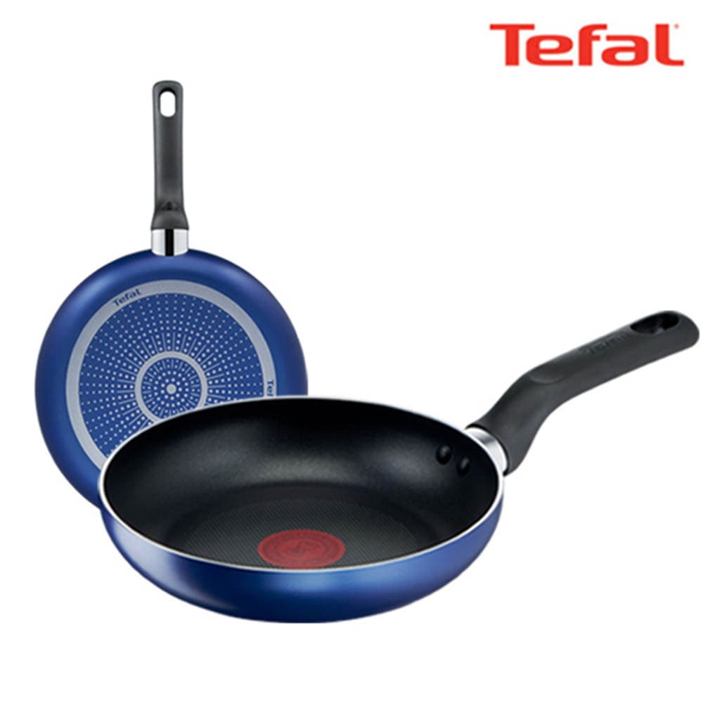 테팔 팬&냄비 PTFE 미드나잇 블루 2종세트 (프라이팬 24cm + 28cm)