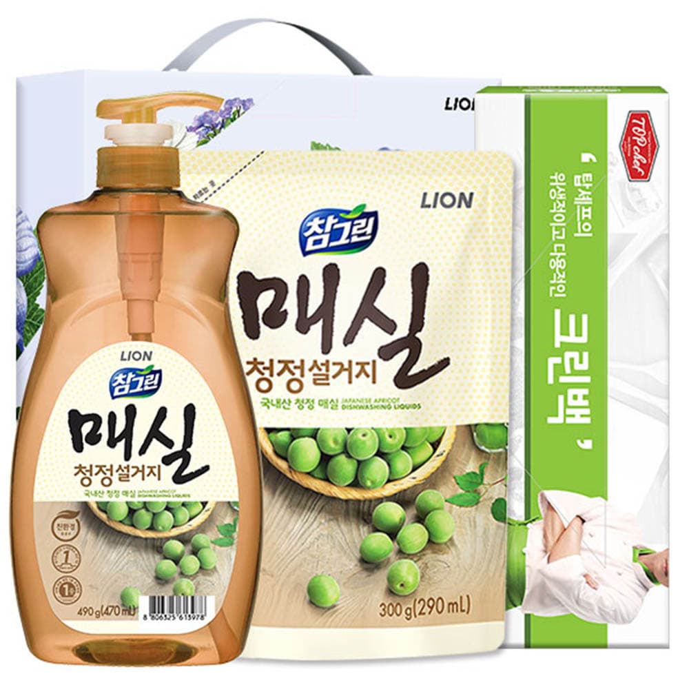 (친환경)참그린매실490펌프 매실300리필 크린백(3종)
