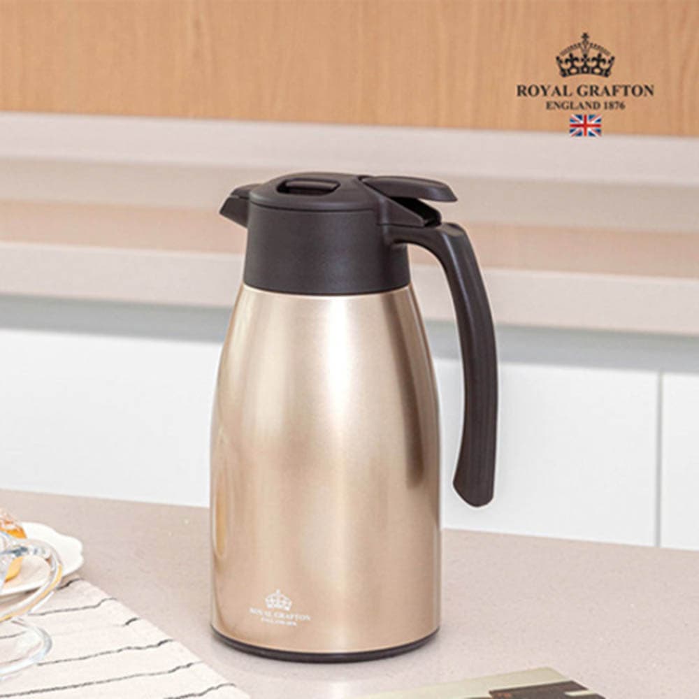로얄그래프톤 보온보냉포트 1.5L-골드 RG4029