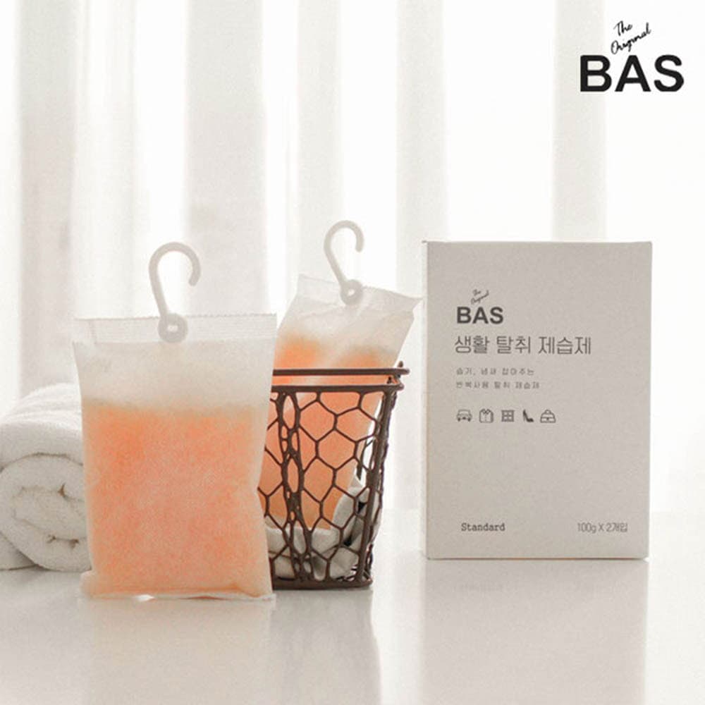 바스(BAS) 생활 탈취 제습제 스탠다드형 100g×2ea / 리뉴얼제품