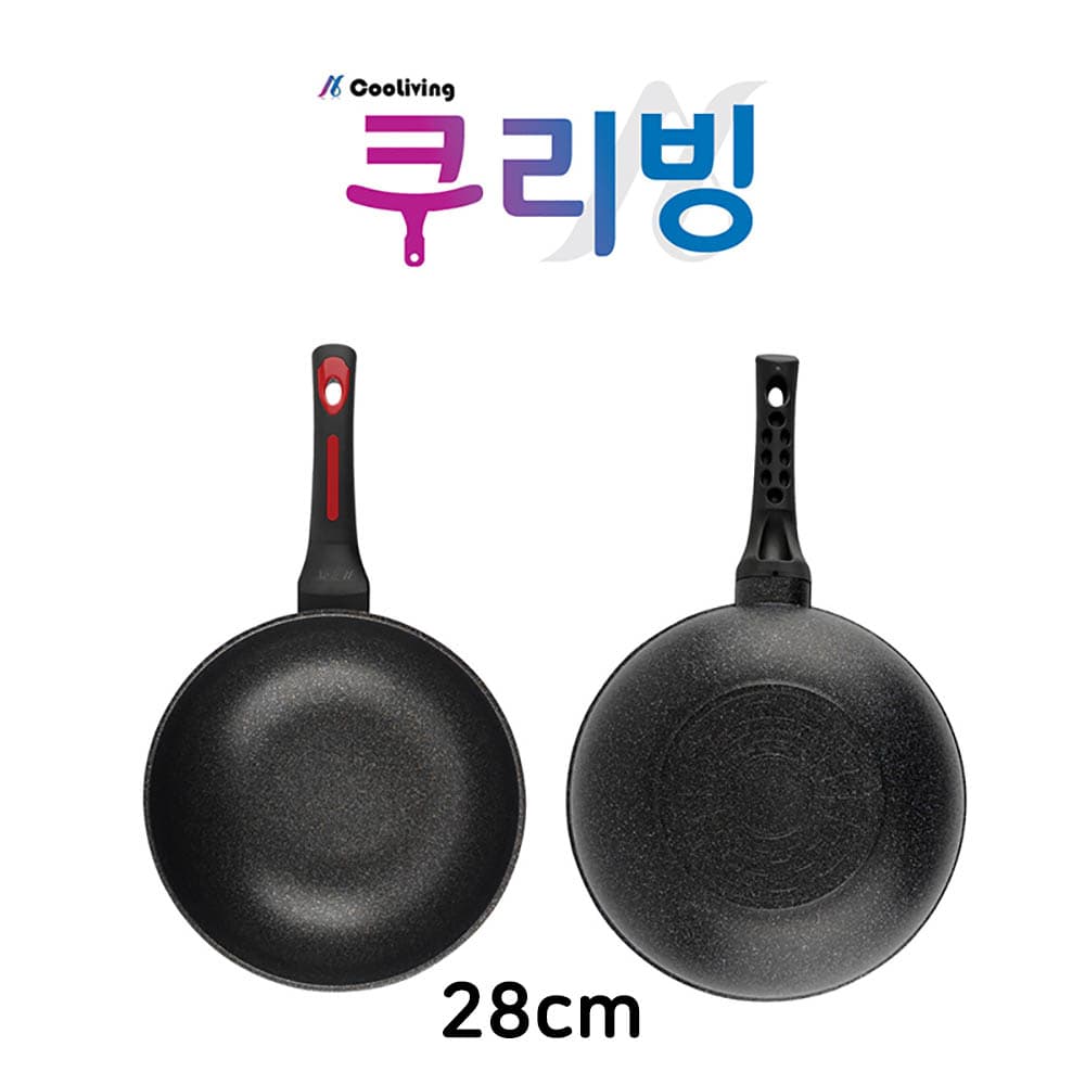 쿠리빙 메가스톤 프리미엄 IH 인덕션 궁중팬 28cm