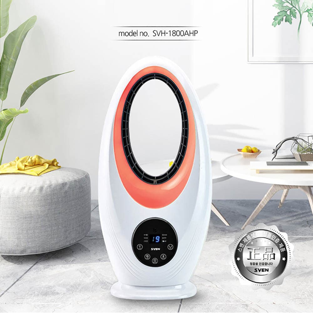 스벤 에어홀 LED PTC 온풍기 SVH-1800AHP