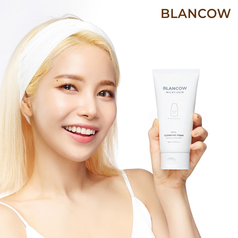 블랑카우 밀키스킨 리얼 클렌징 폼 150mL 1 + 1