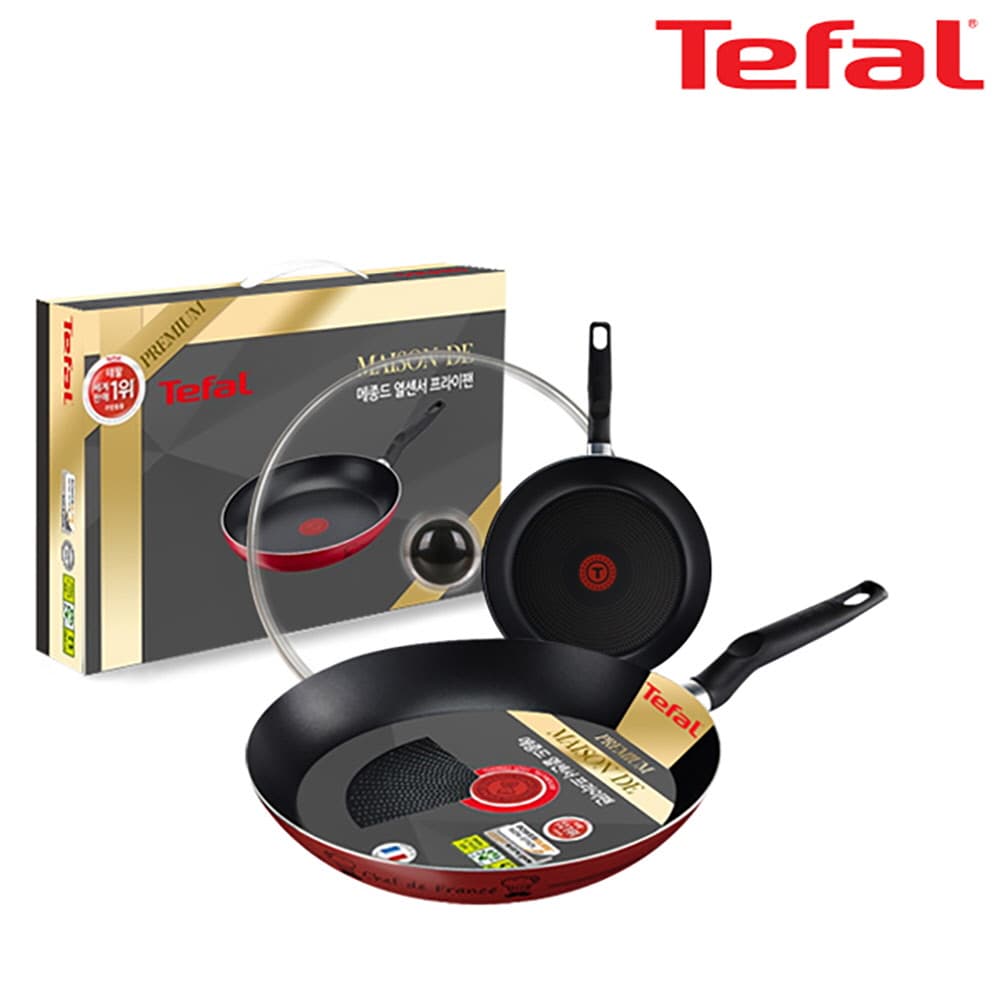 테팔 메종드 열센서 프리미엄 프라이팬 20cm+28cm+유리뚜껑 CT1-MFP2028G