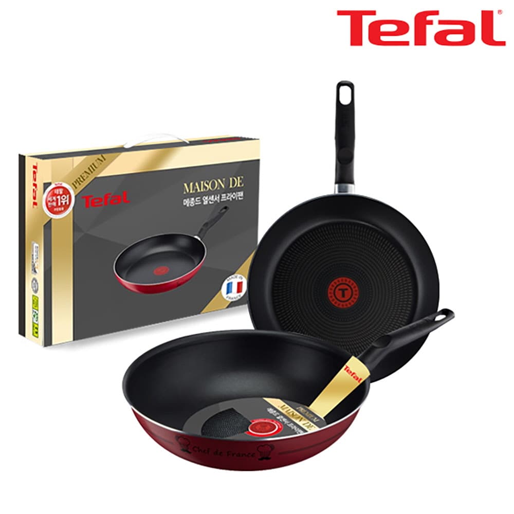 테팔 메종드 열센서 프리미엄 프라이팬 28cm+멀티팬 28cm CT1-MFP28W28