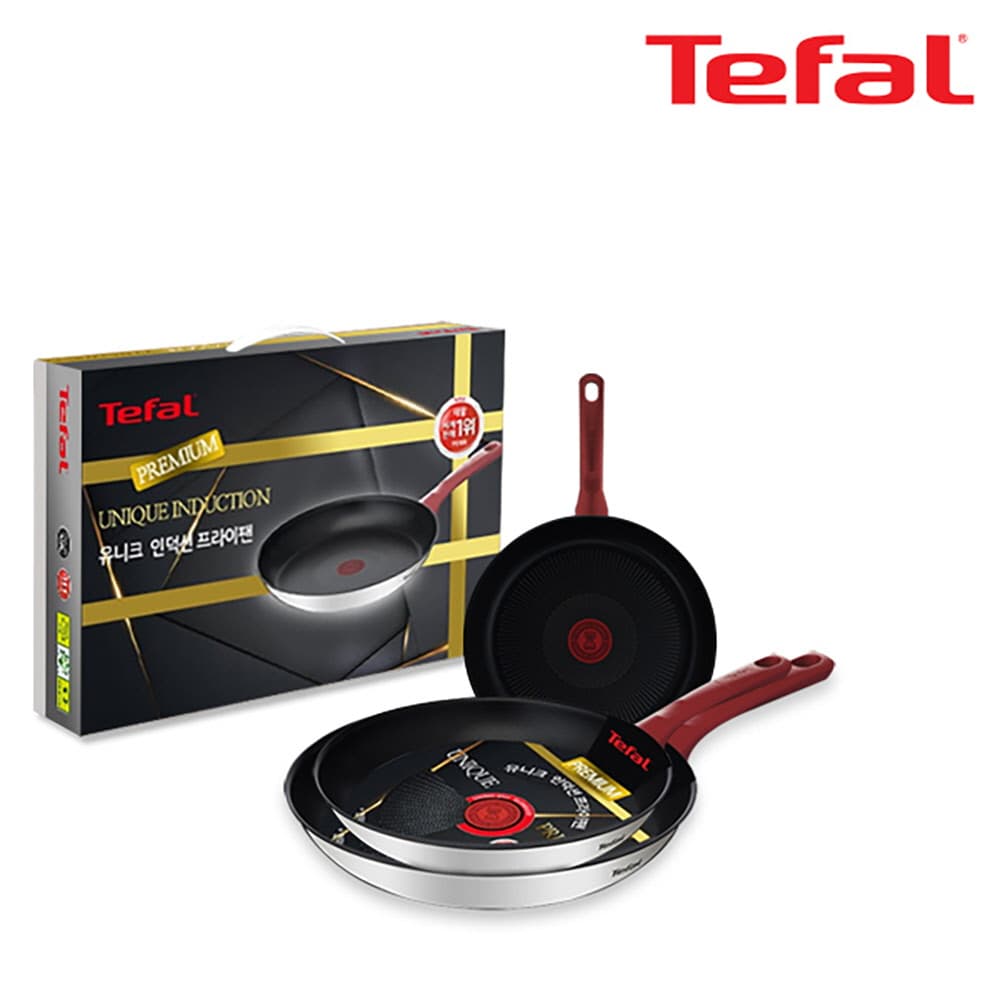 테팔 유니크 인덕션 프리미엄 프라이팬 20cm+24cm+26cm CT1-UQFP202426