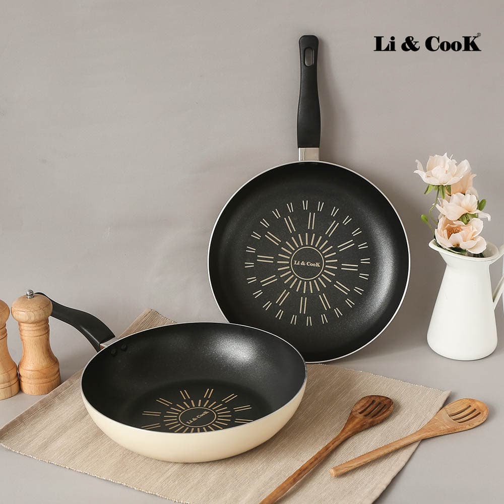 리앤쿡 노르딕 IH 프라이팬 2종(팬28cm, 웍28cm)