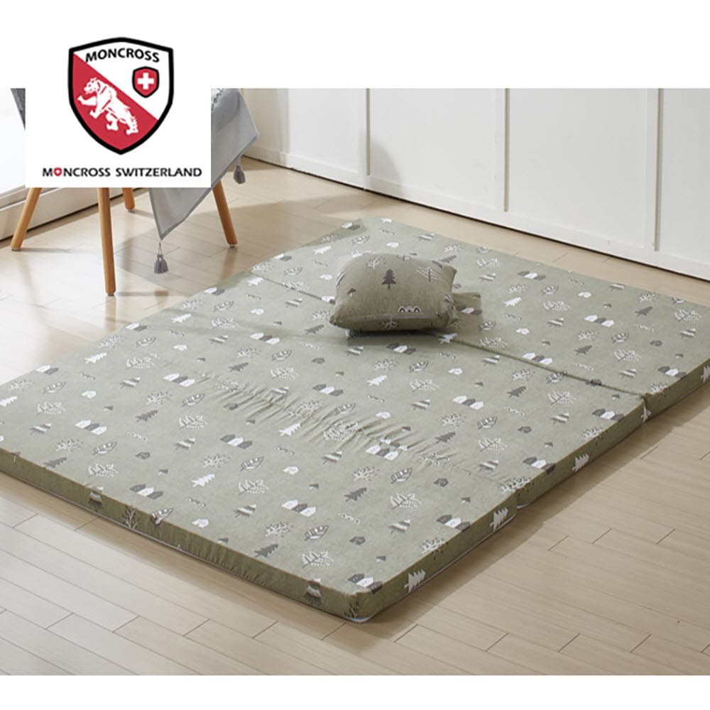 몽크로스 3단 접이식 매트리스메모리폼 베개 2종세트