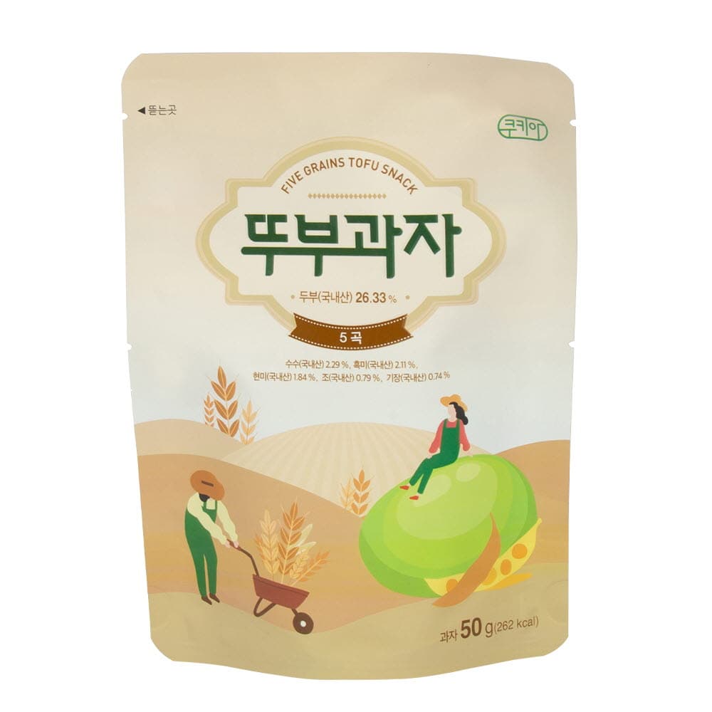 쿠키아 5곡 뚜부과자 50g x 6ea