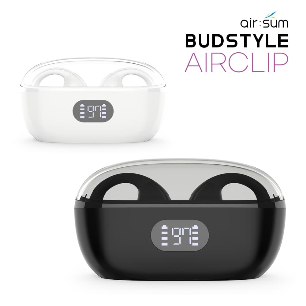 에어숨 BUDSTYLE 에어클립 블루투스 이어폰