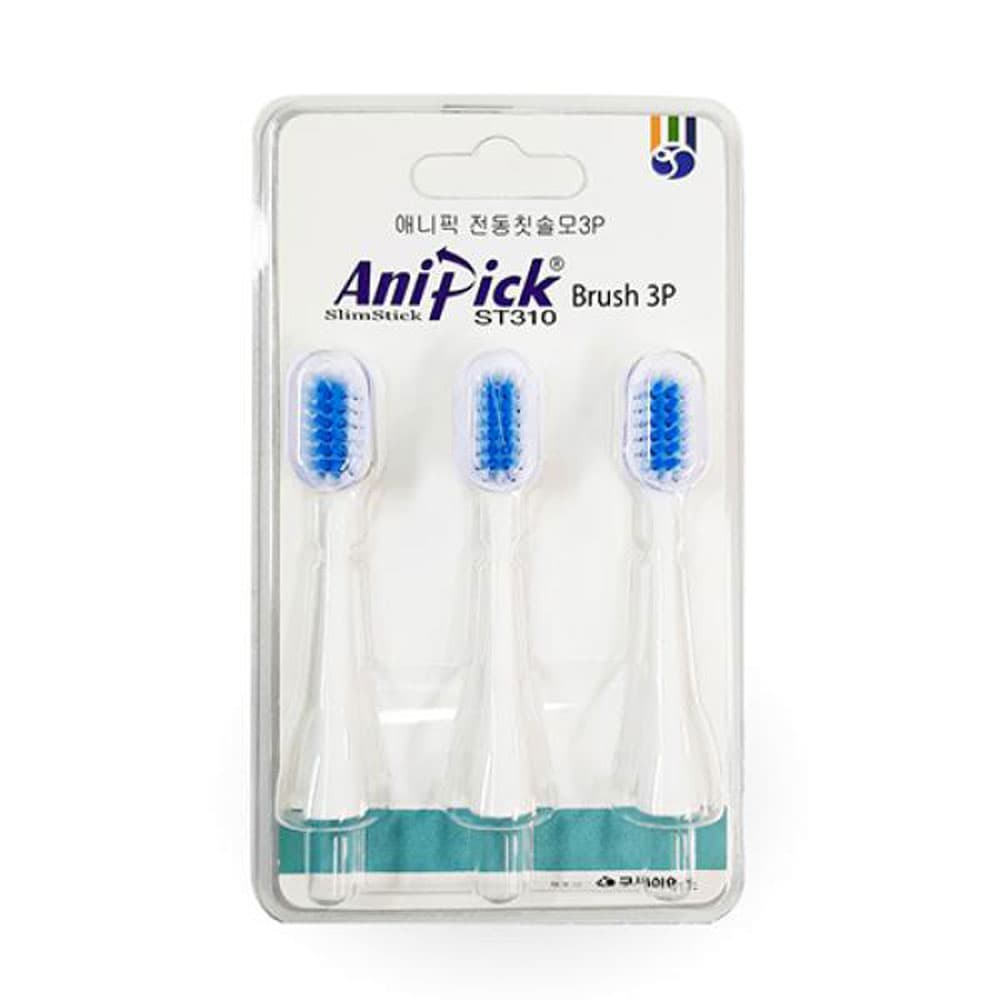 애니픽 아이앤아이 전동칫솔 리필 칫솔모 ST310 Brush 3P