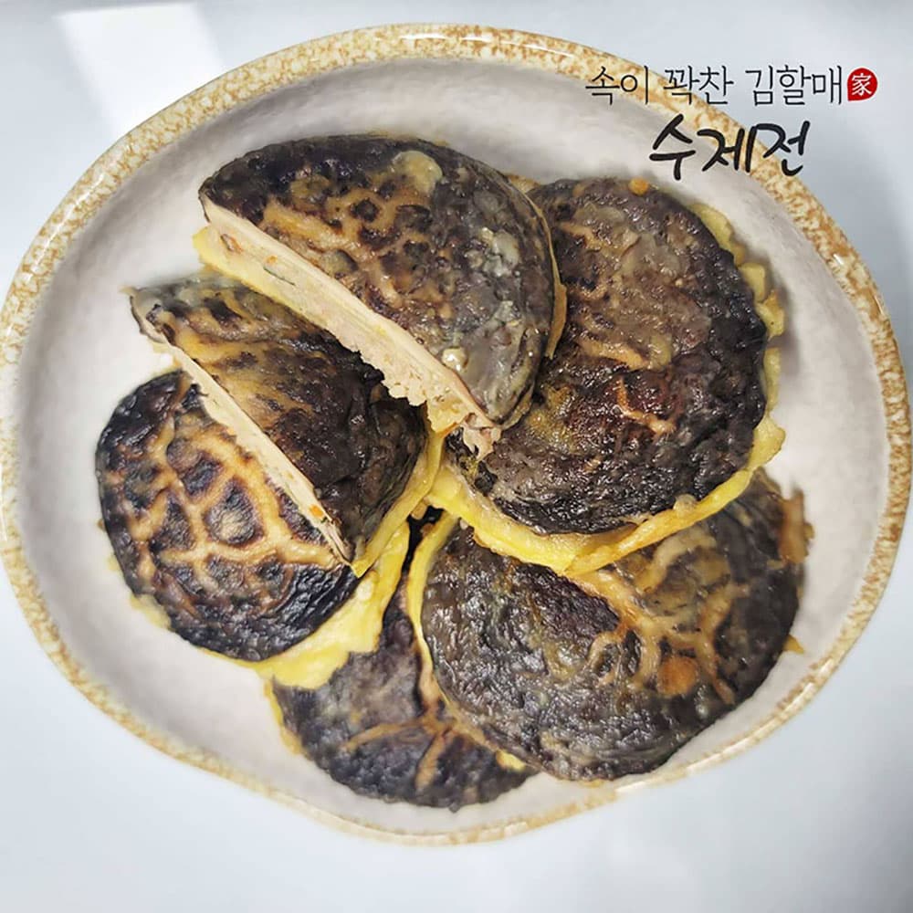 속이 꽉 찬 김할매 수제전 표고버섯전 200g 1팩