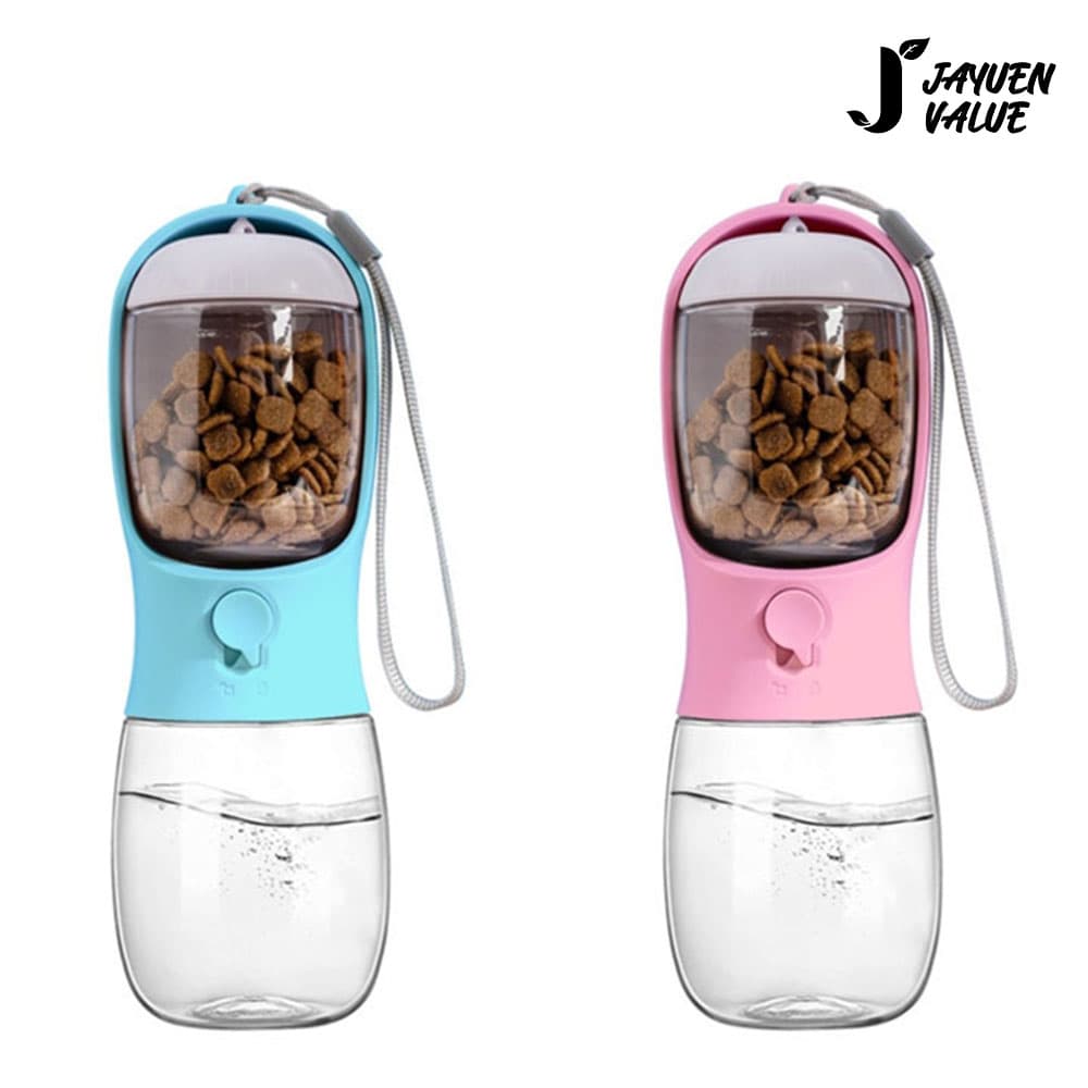 자연밸류 반려동물 외출 산책 휴대용 물병 간식통 JVM-PBK01
