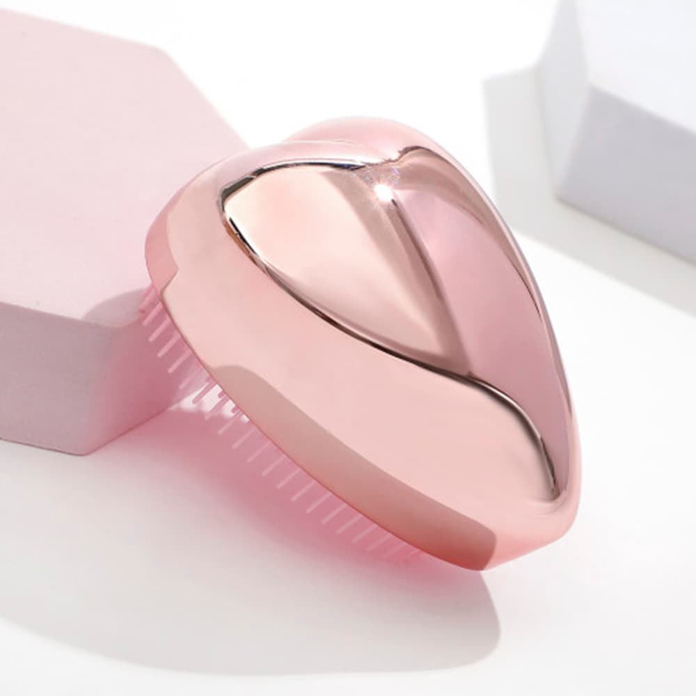 MUAMUA 하트 브러쉬 엉킴이 없는 휴대용 브러쉬