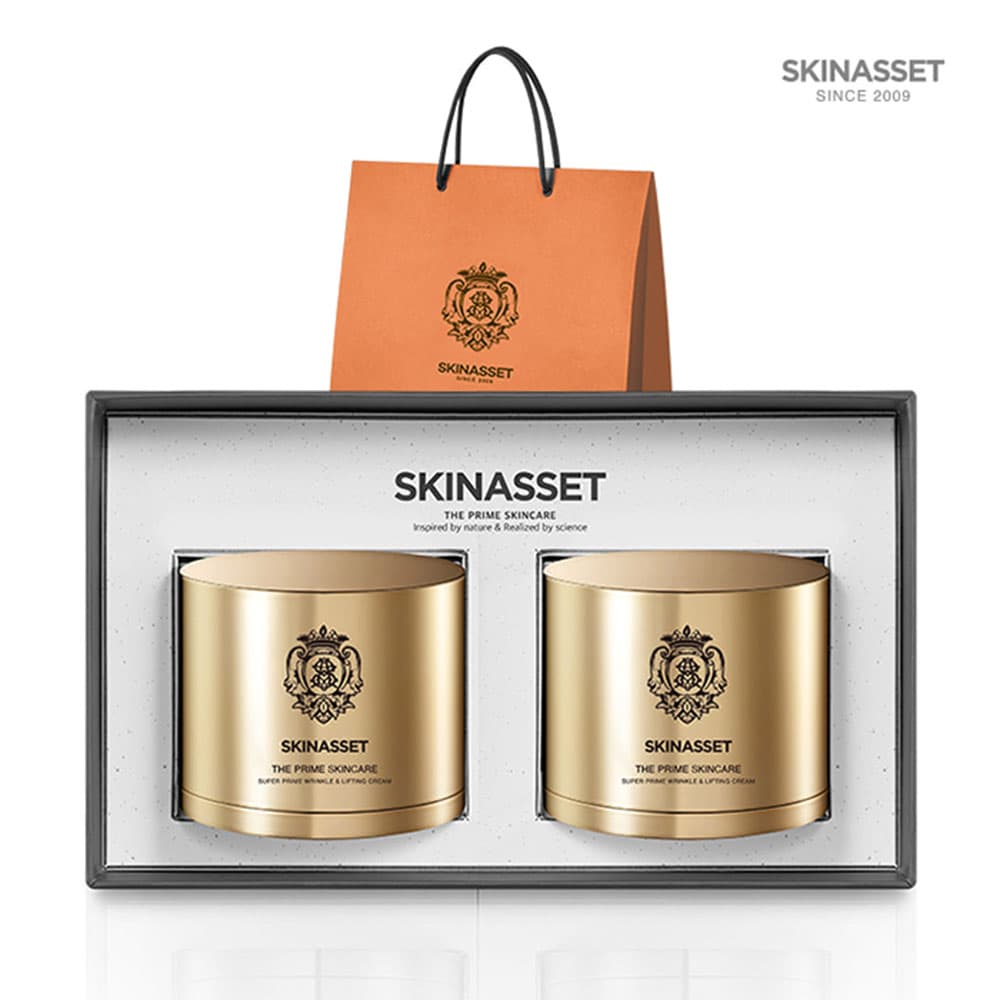SKINASSET 스킨에셋 슈퍼프라임 링클 앤 리프팅 크림 듀오세트