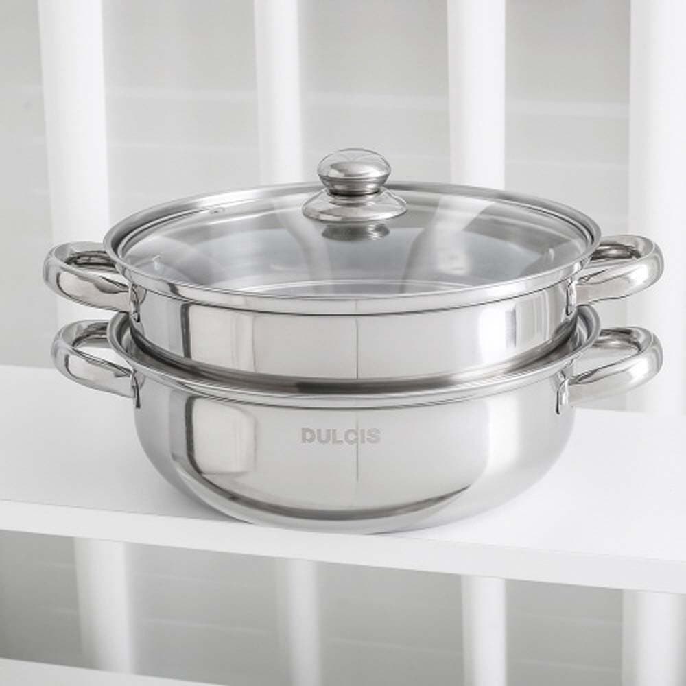 둘시스 IH 스테인레스 2단찜솥냄비 28cm_ DS-EDS-283