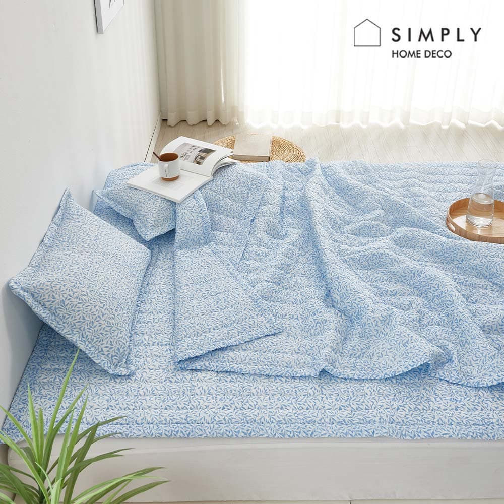 simply home 심플리홈 샤넌 시어서커 여름이불 S + 베개커버 1P