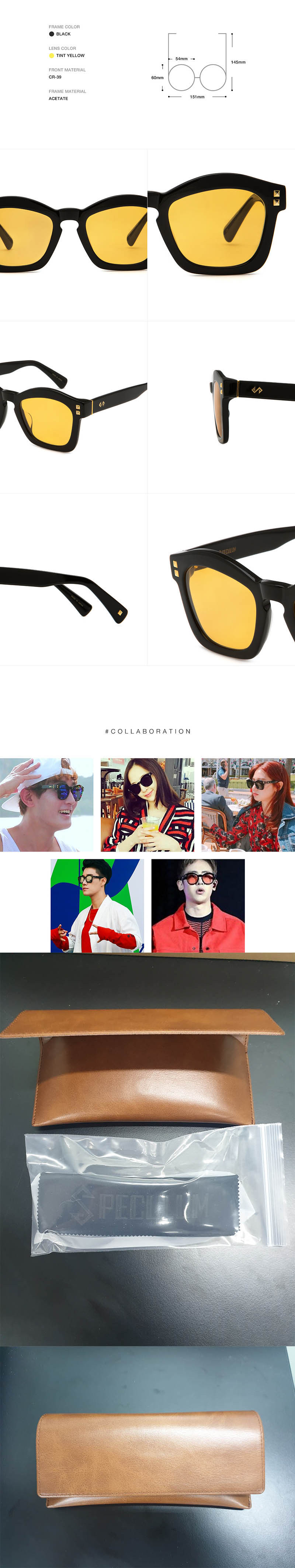 스페쿨룸 선글라스 Master Piece 1 BLK (TINT YELLOW) 상세이미지
