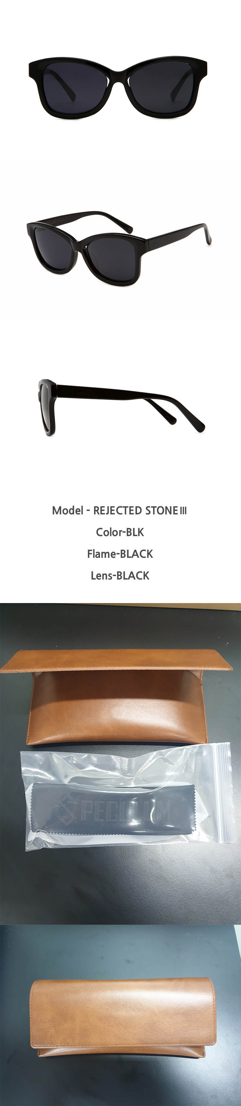 스페쿨룸 선글라스 REJECTED STONEⅢ BLK 상세이미지