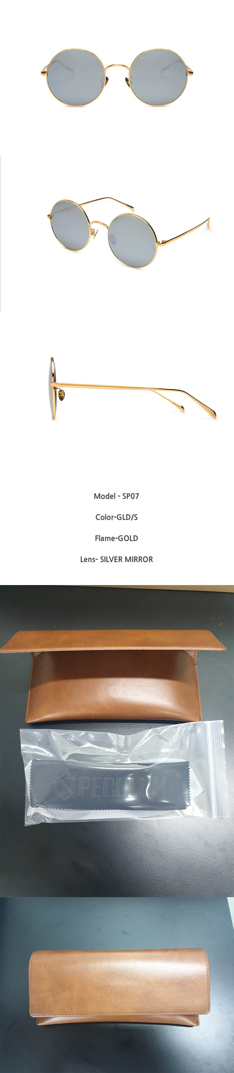 스페쿨룸 선글라스 SP07 GLD/S 상세이미지