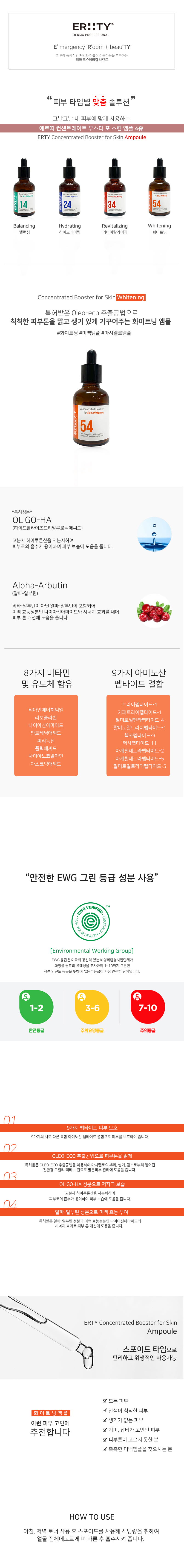 에르띠 54 컨센트레이트 부스트 화이트닝 앰플 50ml 상세이미지