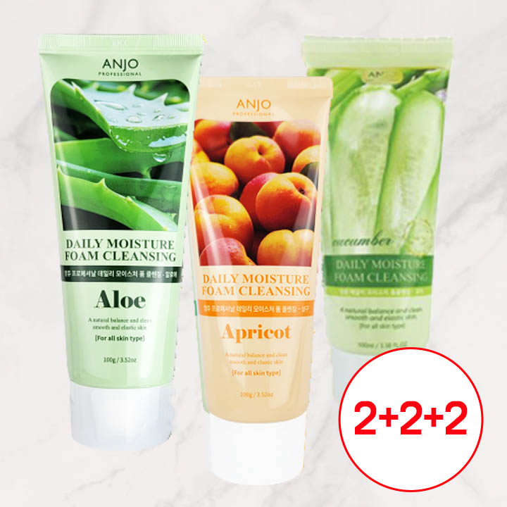 앙쥬 데일리 폼클렌징 100ml 2+2+2 상세이미지